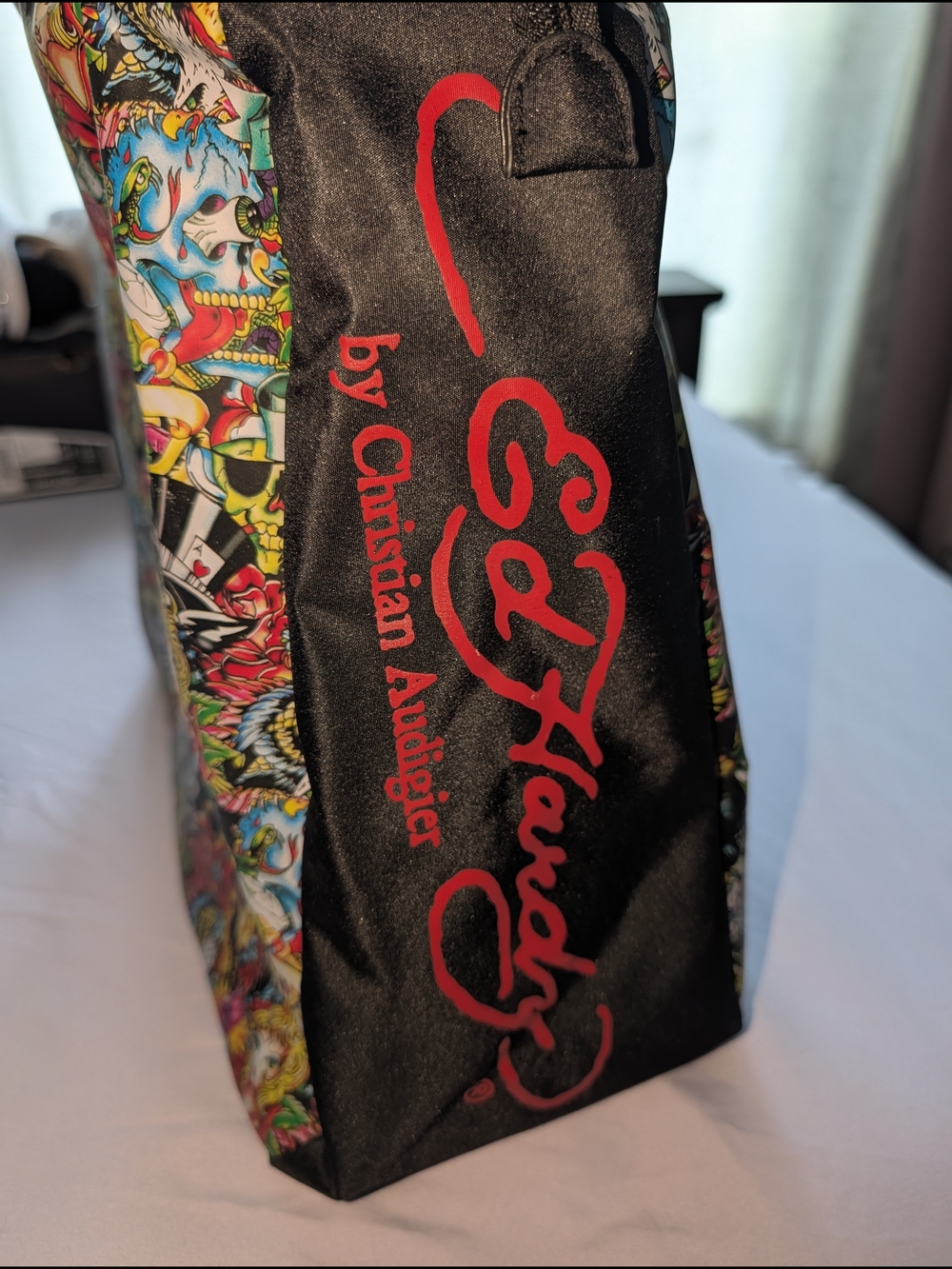 Ed Hardy Christian Audigier Black & Multicolor Women’s Tote Bag